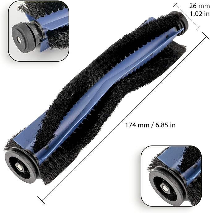 (2 Pack) C20 Omni Roller Brushes Compatible With Eufy C20 Omni Robot Vacuum, Main Brush Accessories, Multi-Surface Brush, Replacement Parts, C20 Omni Brush Roller Kit