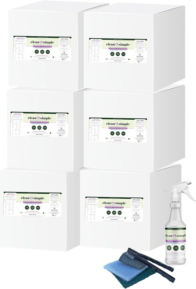 clean & simple™ SUPER CLEANER - Concentrated All-Purpose, Multi-Surface Cleaner, Non-Toxic, Biodegradable