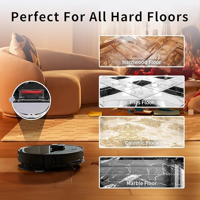 4Pack Microfiber Mop Cloths Compatible with Roborock S8 MaxV Ultra, S8 Max Ultra Robot Vacuum,Mop Pad Replacement Accessories with Dual Sonic Vibrations Modules Mop Pad