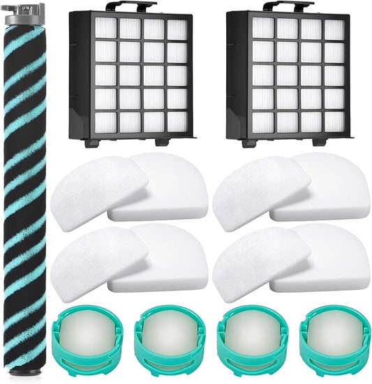 11 Pack AZ4002 Replacement filter for Shark Detect Pro Vacuum AZ4000 AZ4002 AZ4000C, 1 Roller Brush, 2 HEPA Filter, 4 Foam & Felt Filters, 4 Odor Neutralizer Cartridge