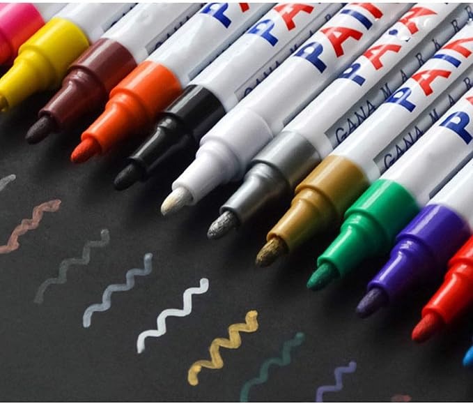 3Pcs Tile Marker Repair Wall Pen White Grout Marker Odorless Non Toxic for Tiles Floor and Tyre Suitable Car Painting Mark Pen