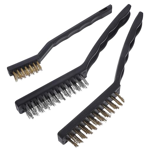 Luxshiny 2 Sets Multipurpose Wire Brush Set Groove Cleaning Brush for Forging Brick Cleaning Paint Removal Automotive Stainless Steel