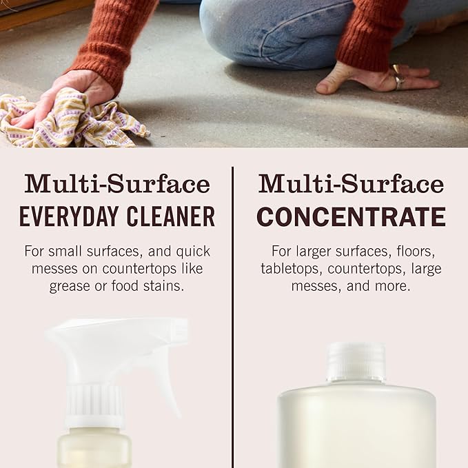 MRS. MEYER'S CLEAN DAY Multi-Surface Everyday Concentrate, Honeysuckle Scent, 32 Fl Oz Bottle