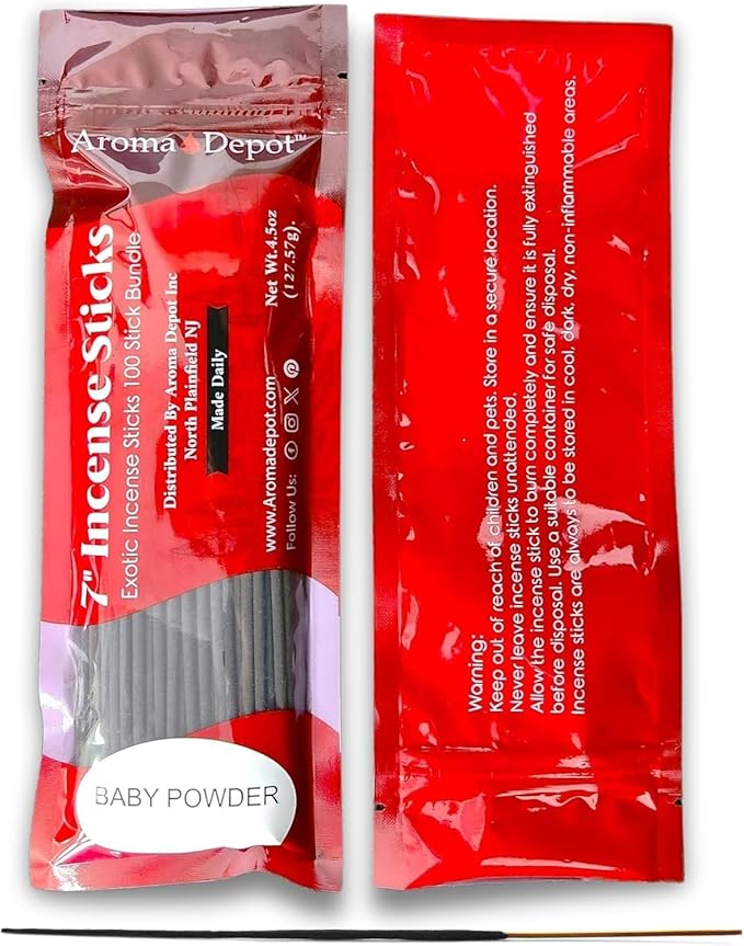 Cotton Candy Most Exotic Charcoal 7'' Incense Sticks. Approx. 85 to 100 Sticks Per Bundle, Length - 7 Inches, Each Natural Stick Burns for 35 to 45 mins Each. Long Lasting. Guarantee 100% Pure