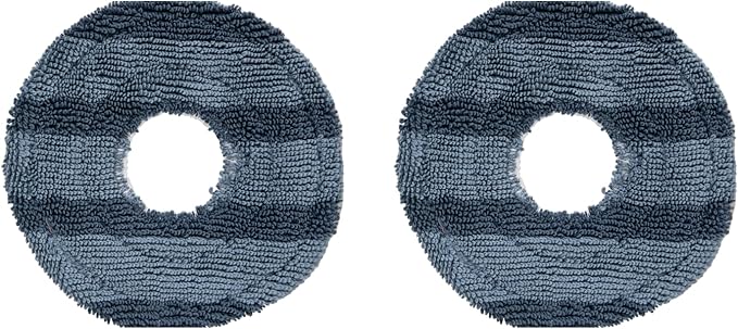 eufy Official Accessories, 2-Pack Vacuum Mop Replacement Pads, Compatible C20 Omni, Washable and Reusable Soft Mopping Pad Parts Accessories