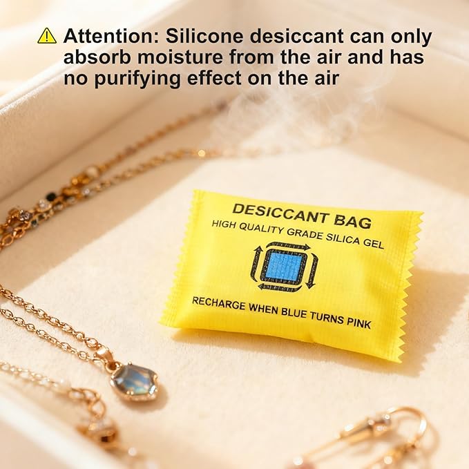 6 Packs Rechargeable Desiccant - GARGEN Moisture Absorber Reusable Silica Gel Packets, Color Changing Desiccant for Moisture Control & Storage,100g