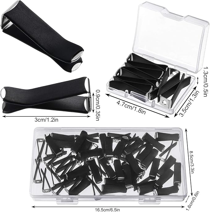Frienda 60 Pcs Car Vent Clips for Freshies Bulk Square Head Air Conditioner Clips with 2 Storage Boxes, Durable Auto Air Outlet Perfume Holders for Car Decoration Accessories