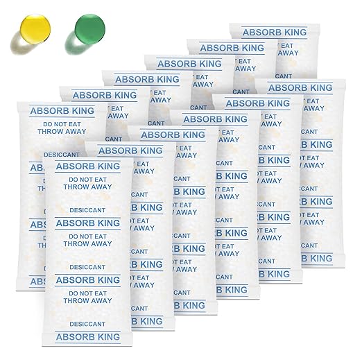Silica Packets – 2 Gram 400 Packs Silica Gel Packets, Food Grade Desiccant Packs with Color Indicating, Premium Moisture Absorbers for Spices, Foods, Seeds, Dehydrated Vegetable Storage