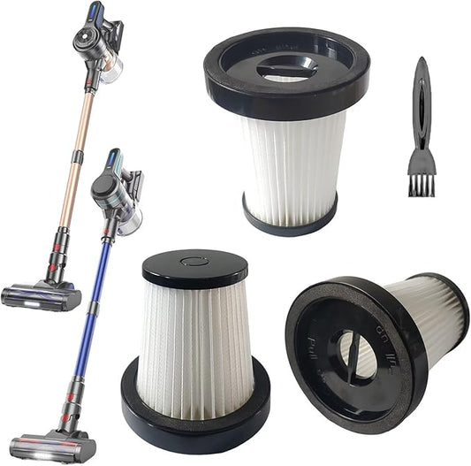 3 Pack Hepa Filters Compatible with NADALY A13 Cordless Vacuum, Spare Filter Parts or Accessories for NADALY Wireless Vacuum.