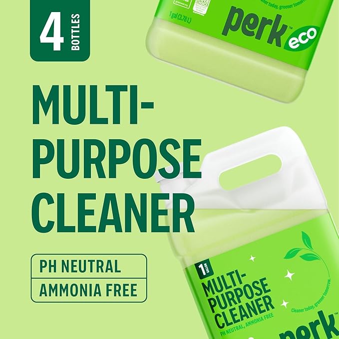 Sustainable Earth Ready‑to‑Use All‑Purpose Cleaner Refill, 1‑Gallon Bottles, 4/Carton — Multi‑Surface Cleaning Solution for Kitchens, Floors & Commercial Facilities