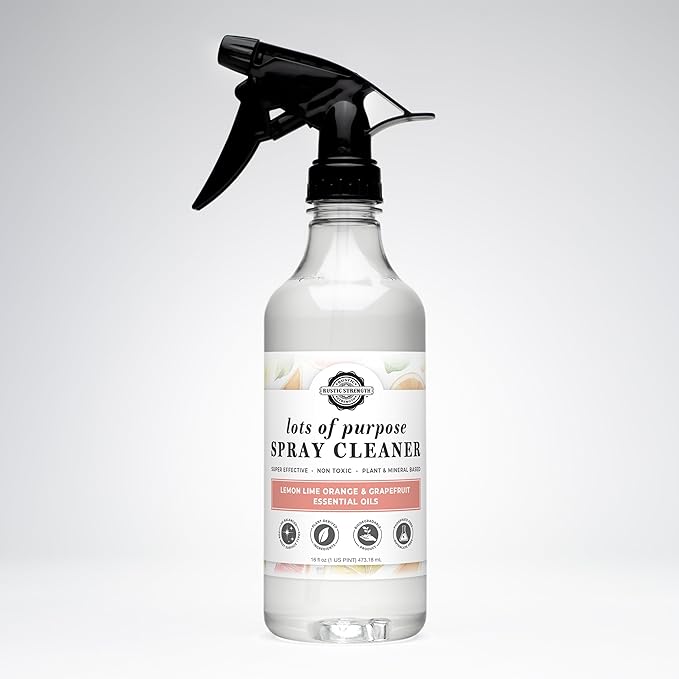 Rustic Strength Lots of Purpose Spray Cleaner, Lemon, Lime, Orange & Grapefruit, Multi-Surface, pH Balanced, Non-Toxic, Biodegradable, 16 oz