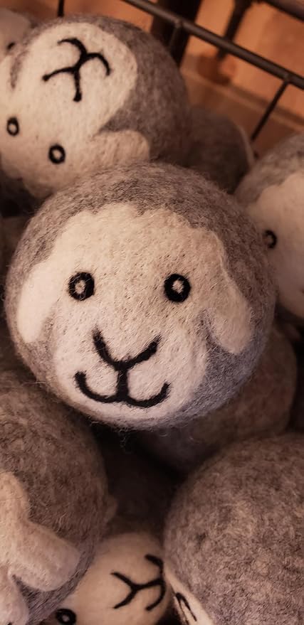 Lifestyle Cute Animal Wool Dryer Balls, Set of 3