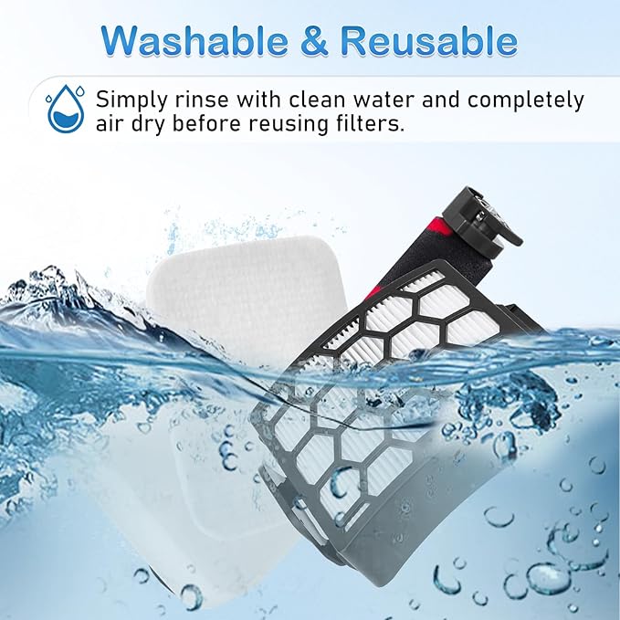LA702 LA700 LA555 Brush Roller Filter Replacement Compatible with Shark Rotator Lift-Away Duo Clean PowerFins LA702 LA700 LA701 Upright Vacuum Cleaner Accessories Parts 1539FC3000 XHF320 XFFK320