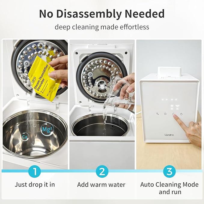 Citric Acid Cleaning – 30 Individually Wrapped Descalers for Humidifiers, Kettles & Distillers | Powerful Anti‑Limescale, Moisture‑Resistant & Eco‑Friendly