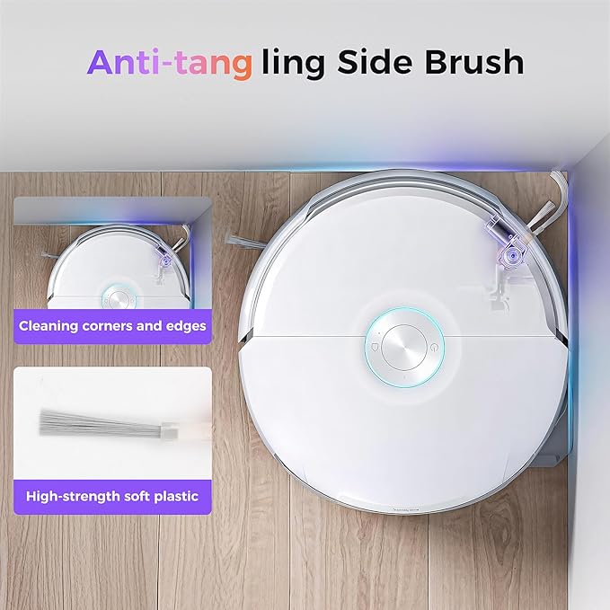 16 Pcs Accessories kit for NARWAL FLOW Robot Vacuum, 1 Zero-Tangling Floating Brush, 4 Dust Bag, 2 Dust Bin Filter, 2 Track Mop, 4 Anti-tang ling Side Brush, 2 Sponge Filter, 1 Clean Tool