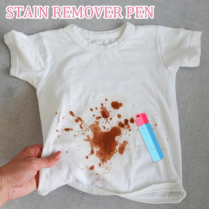 Travel Stain Remover - Portable Stain Cleaning Pen, Double Headed Bleachh Stick | Instant Fabric Spot Treatmentt Removing Stubborn Clothing Marks, Clothing Rescue Tool with No Washing Required
