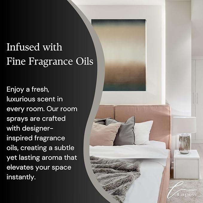 Lapew Room & Linen Spray | Fragrance Mist for Home, Car & Office | Fabric & Air Freshener | Neutralizing Mist | Made in USA | Midnight Ice