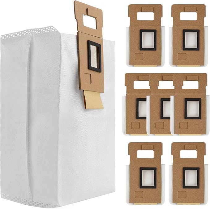 Dust Bag for Roborock S7/S7+ Vacuum Cleaner Auto-Empty Dock, 3L Large Capacity Cleaner Bag 7pack