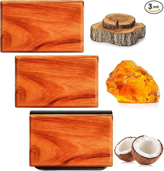 Car Air Freshener - Wood Air Freshener-Teak Amber Cabana Variety Scent Refill - Long Lasting Natural Car Fresheners - Clip Included