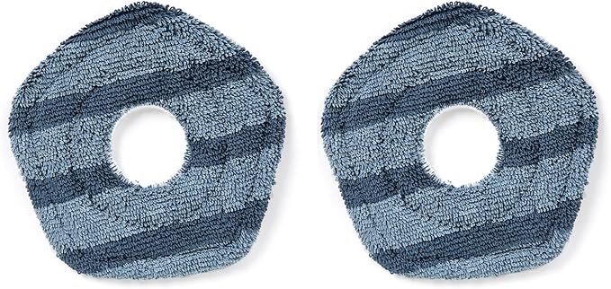eufy Accessory-2 Washable Vacuum Mop Cloths, Compatible X10 Pro Omni X9 Pro, Washable and Reusable Soft Mopping Pad, Parts, Accessories