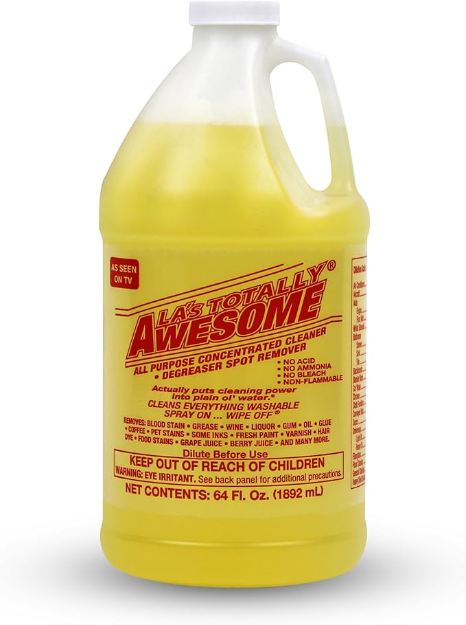 La's Totally Awesome All Purpose Cleaner Refill – 64 oz Concentrated Multipurpose Cleaner & Heavy Duty Degreaser for Home, Kitchen, Bathroom, Floors, Spray Bottles & More