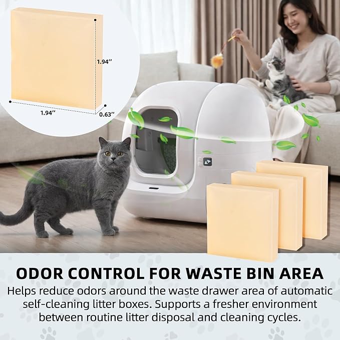 N50-1.0 Odor Eliminator Refills Compatible with PET-KIT PuraMax/PuraMax 2 / Purobot Max Pro Cat Litter Deodorizer for Automatic Self-Cleaning Litter Box, Up to 30 Days Each, 6 Pack