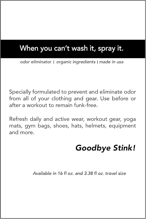 FOREVER NEW Stretch Athleisure Pre-Treatment Odor Removal Spray - Fabric Refresher, 3.38 Fl Oz