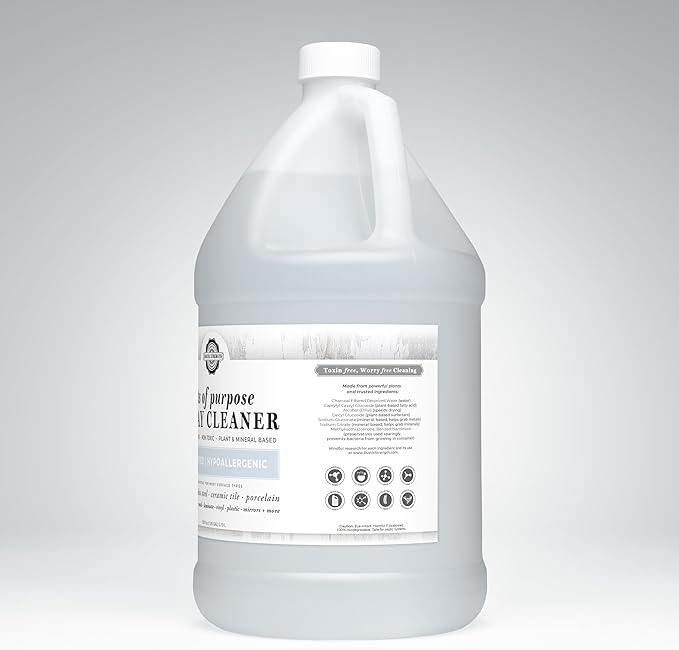 Rustic Strength Lots of Purpose Spray Cleaner, Unscented, Multi-Surface, pH Balanced, Non-Toxic, Biodegradable, 1 Gallon, Plastic