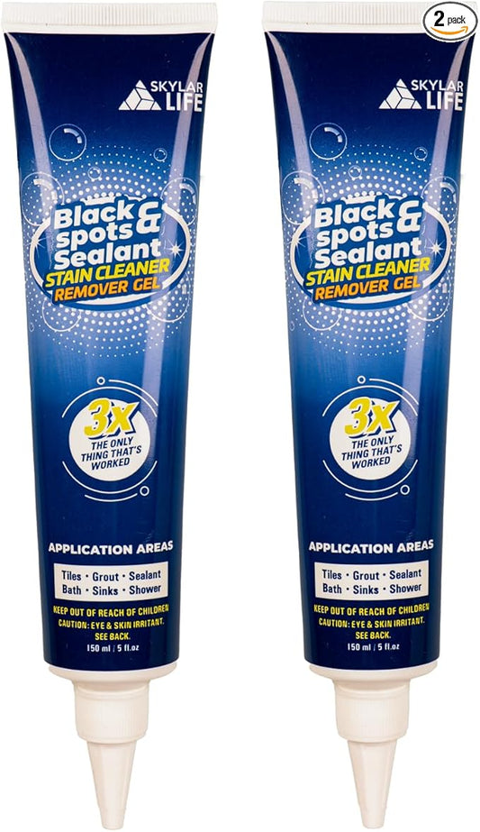 SKYLAR LIFE Home Grout Stain and Sealant Stain Whitener for Tiles Grout Sealant Bath Sinks Showers (2-Pack)
