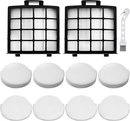 10Pcs Sponge Filter & Hepa Filter Set For Shark NZ850UK Lift-Away Bagless Upright Vacuum Cleaner Replacement Parts