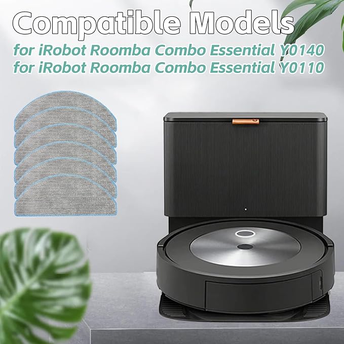 Mop Pad for iRobot Y0140/ Y0110/ Q011/ Q012/ Q052/ 104/105 Roomba Combo Vacuum Cleaner, Accessories for Y0110 Mop Pad Replacement Part