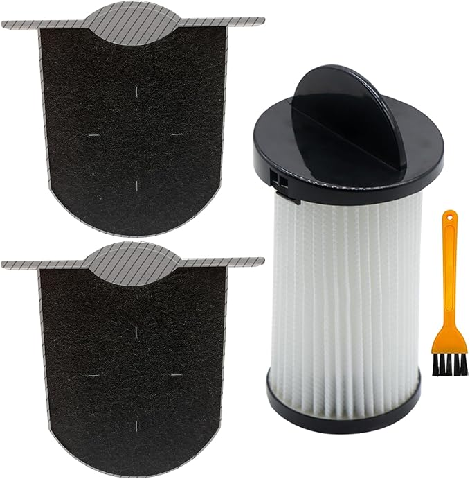 Vacuum Filter for Eye-Vac Series, 1 Pack Pre-Motor & 2 Pack Exhaust Filters, Compatible with Part # EV-PMF & EV-EF