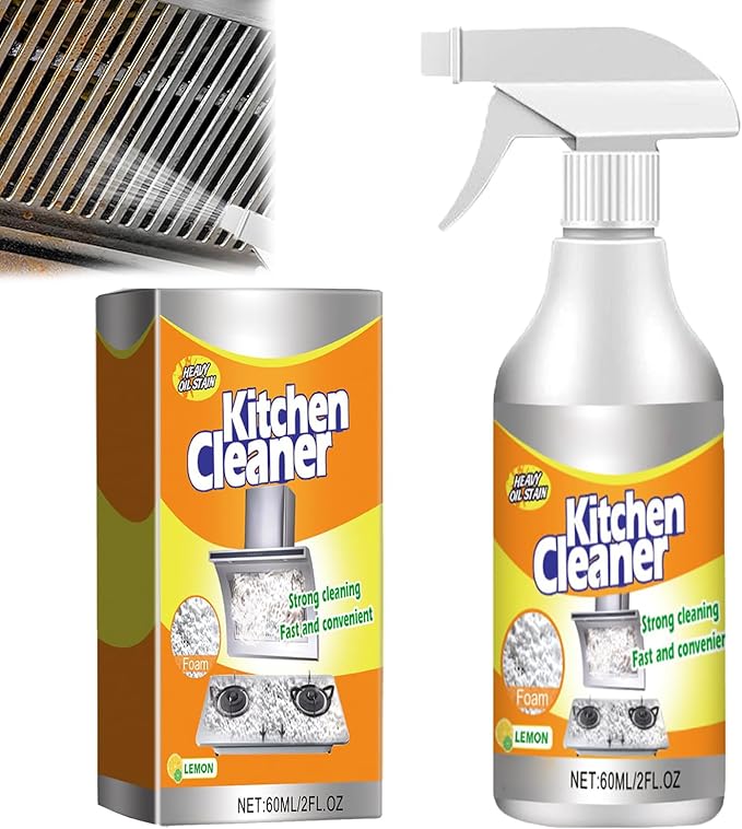 Mytrendyes Kitchen Foam Cleaner, Powerful All-Purpose Grease Remover, Multifunctional Foam Spray for Pots, Pans, Stovetops & Appliances, Deep Cleaning & Deodorizing Kitchen Cleaner (1)