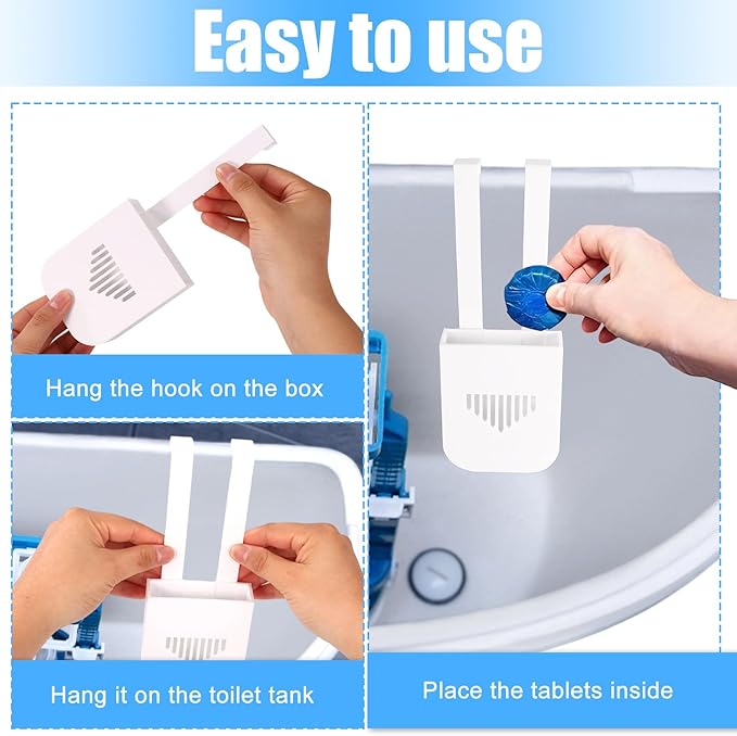 2 Sets Toilet Tank Holder, Hanging Toilet Bowl Carrier Hook Holder Hanger Bracket Caddy (Style 2)