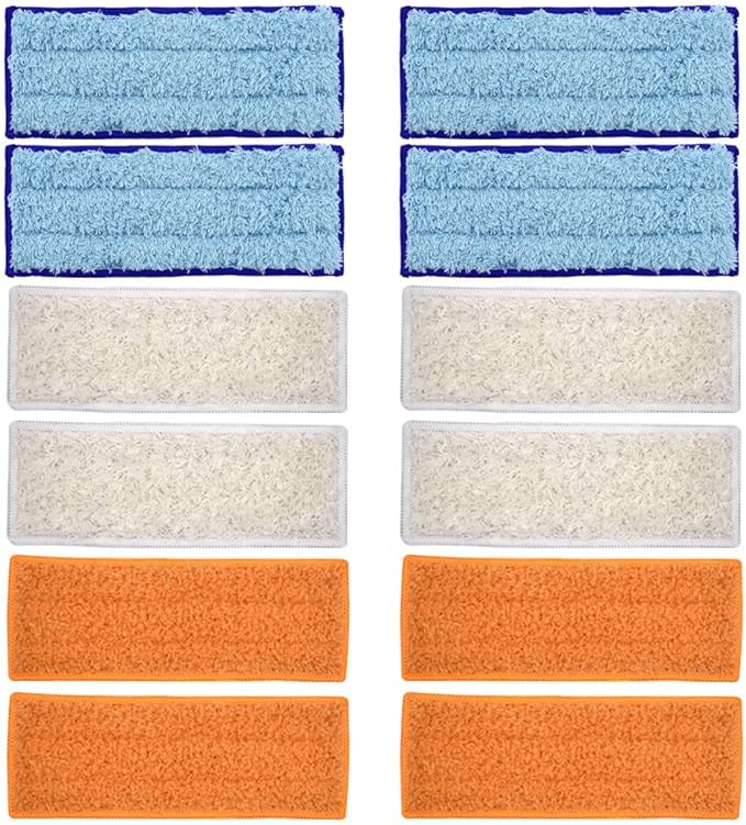 Neutop Mop Pads Compatible with iRobot Braava Jet 200 Series 240 241 244 245 250 Robot Mops, Washable and Reusable, 4 Wet 4 Dry 4 Damp.