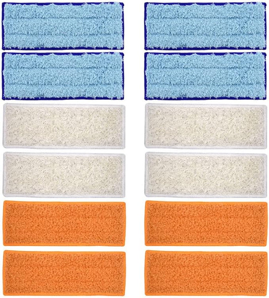 Neutop Mop Pads Compatible with iRobot Braava Jet 200 Series 240 241 244 245 250 Robot Mops, Washable and Reusable, 4 Wet 4 Dry 4 Damp.