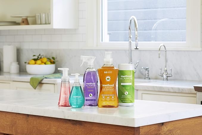 Method All-Purpose Cleaner Spray, French Lavender, Plant-Based and Biodegradable Formula Perfect for Most Counters, Tiles, Stone, and More, 28 oz Spray Bottles, (Pack of 3)