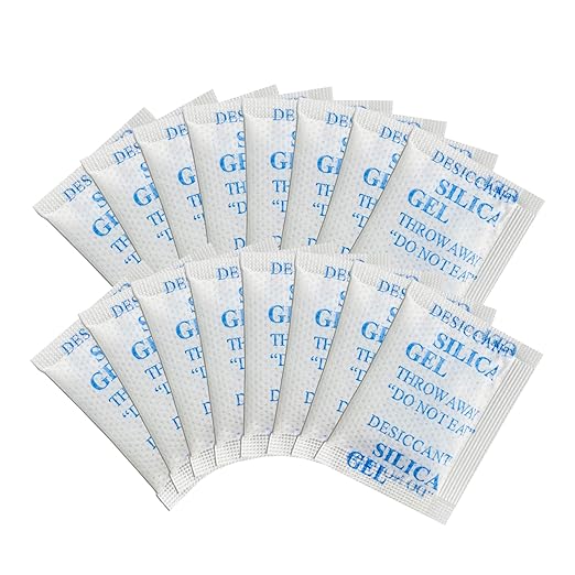 2 Gram 500 Pack Desiccant Packs for Storage, Premium Food Grade Silica Gel Packets - Rechargeable Moisture Absorbers for Safes, Food & Electronics