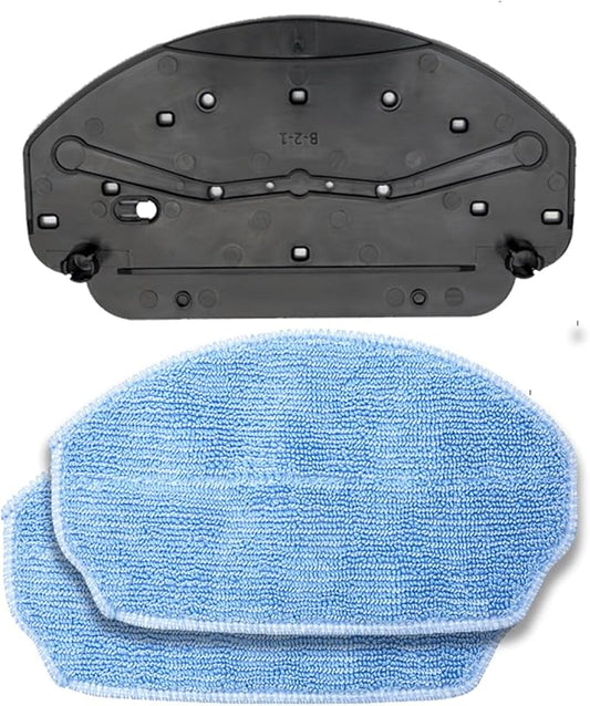 Robot Vacuum Mop Pads Replacement Parts Fit for MAMNV BR150/BR151, for ZCWA BR150/BR151, for ONSON BR150/BR151, for GTTVO BR150/BR151, for MANVINS G20 (3PC-MOP PAD& 2MOP)