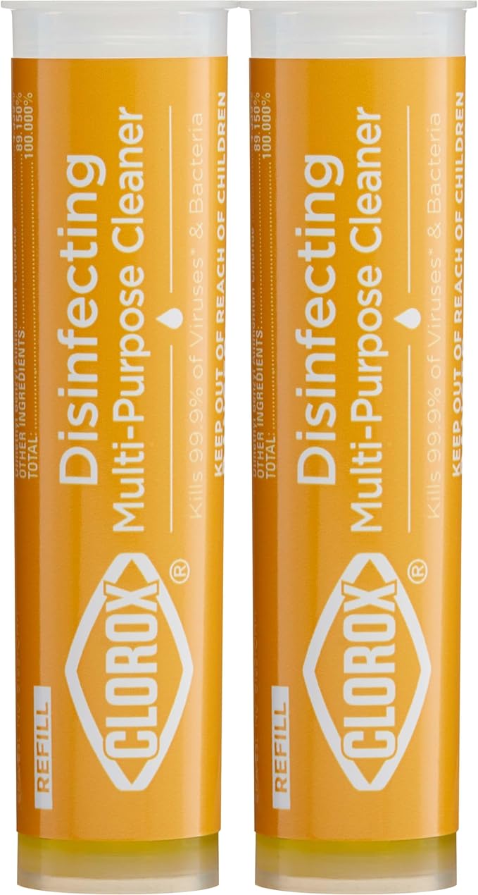 Clorox Disinfecting Multi-Purpose, Household Essentials, Cleaning Refills for Clorox Multi-Purpose Cleaning System, 2 Count