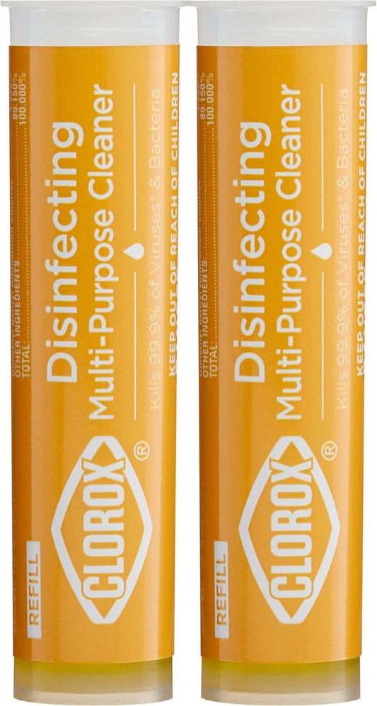 Clorox Disinfecting Multi-Purpose, Household Essentials, Cleaning Refills for Clorox Multi-Purpose Cleaning System, 2 Count