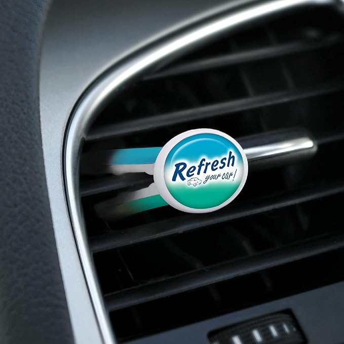 Refresh your car, Odor Elimination cool breeze Auto Vent Stick, New Car, 6 Per Pack (Pack of 2)