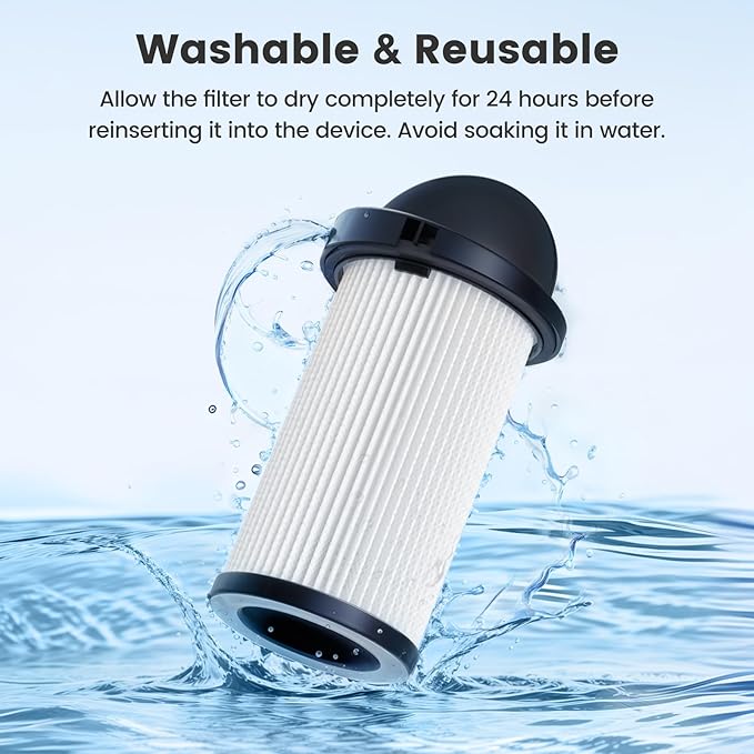 HEPA Pre-Motor Filter Compatible with EyeVac Home, Pro, Pet, Air, Plus and NeoVac Elite Touchless Stationary Vacuum For Eye-Vac Filter Replacement Part # EV-PMF, 2 Pack