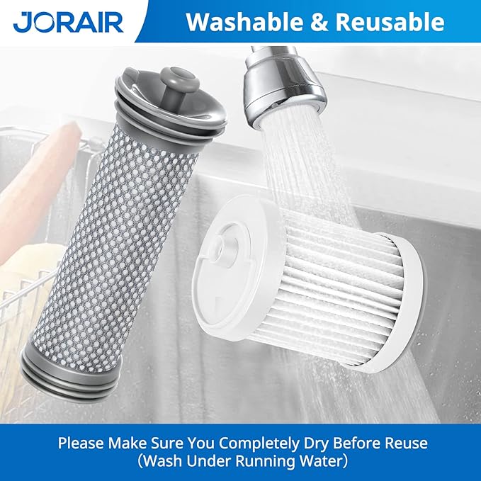 Replacement Filter kit Compatible with Tineco A10/A11 Hero, PURE ONE S11, A11 PET, A10/A11 Master, PWRHERO11 Snap Cordless Vacuum Cleaner, 3 Pack Pre Filters & 3 HEPA Filter