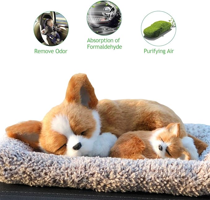 Ergocar Car Air Purifying Bags Cute Animals Odor Eliminator Bamboo Charcoal for Car Decoration & Eliminating Odors (Chihuahua-B)