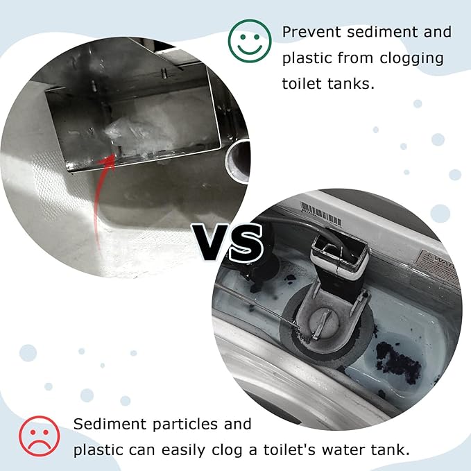 2 Pcs 304 Stainless Steel Toilet Tank Cleaner Caddy with Adjustable Hook - Hanging Holder for Blue Tablets & Bleach Pods (Silver)