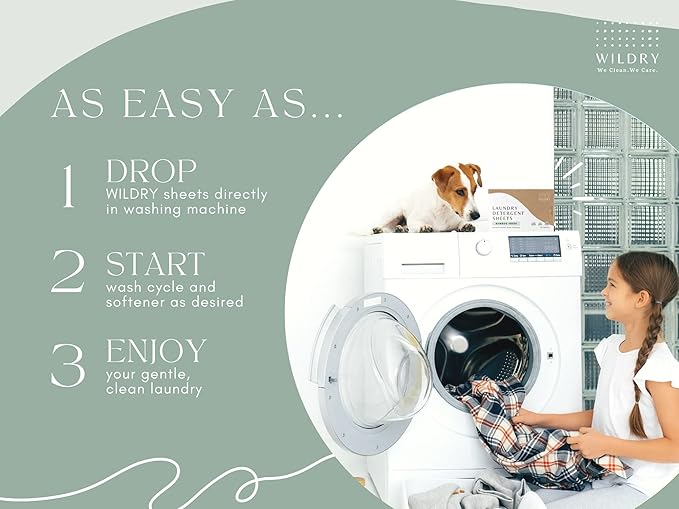 Liquidless Laundry Detergent Sheets (60 Sheets) - Bamboo Fresh Scent - Eco-friendly, 100% Plastic-free, Biodegradable, Hypoallergenic & Non-toxic