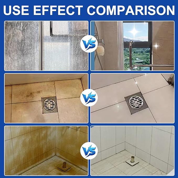 2PCS Bathroom Descaler Foam Cleaner Spray All Purpose Cleaning Foam For Bathtub,Toilet,Glass,Faucet