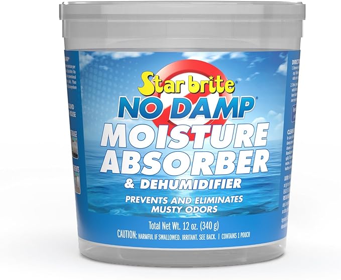 STAR BRITE No Damp Moisture Absorber & Dehumidifier - Simple, Portable, Humidity Control for Boats, RVs, Seasonal Homes & More - Prevent Musty Odor & Moisture Damage
