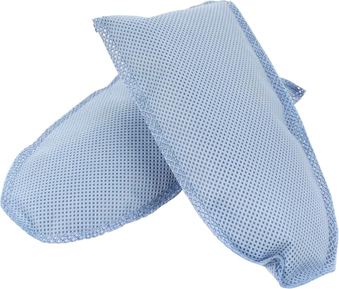 BambooMN Activated Bamboo Charcoal Odor Absorber Moisture Eliminating Shoe Inserts, 100g Per Pair, Blue 10 Pairs